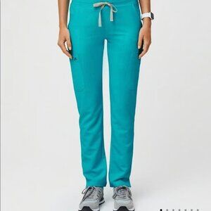 Women's Teal Rafaela Oversized Scrub Top - XS + Yola Skinny Scrub Pants - S